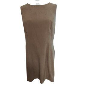 Ultra Dress New York Overcoat Sheath Dress Set Womens Size 14 Brown